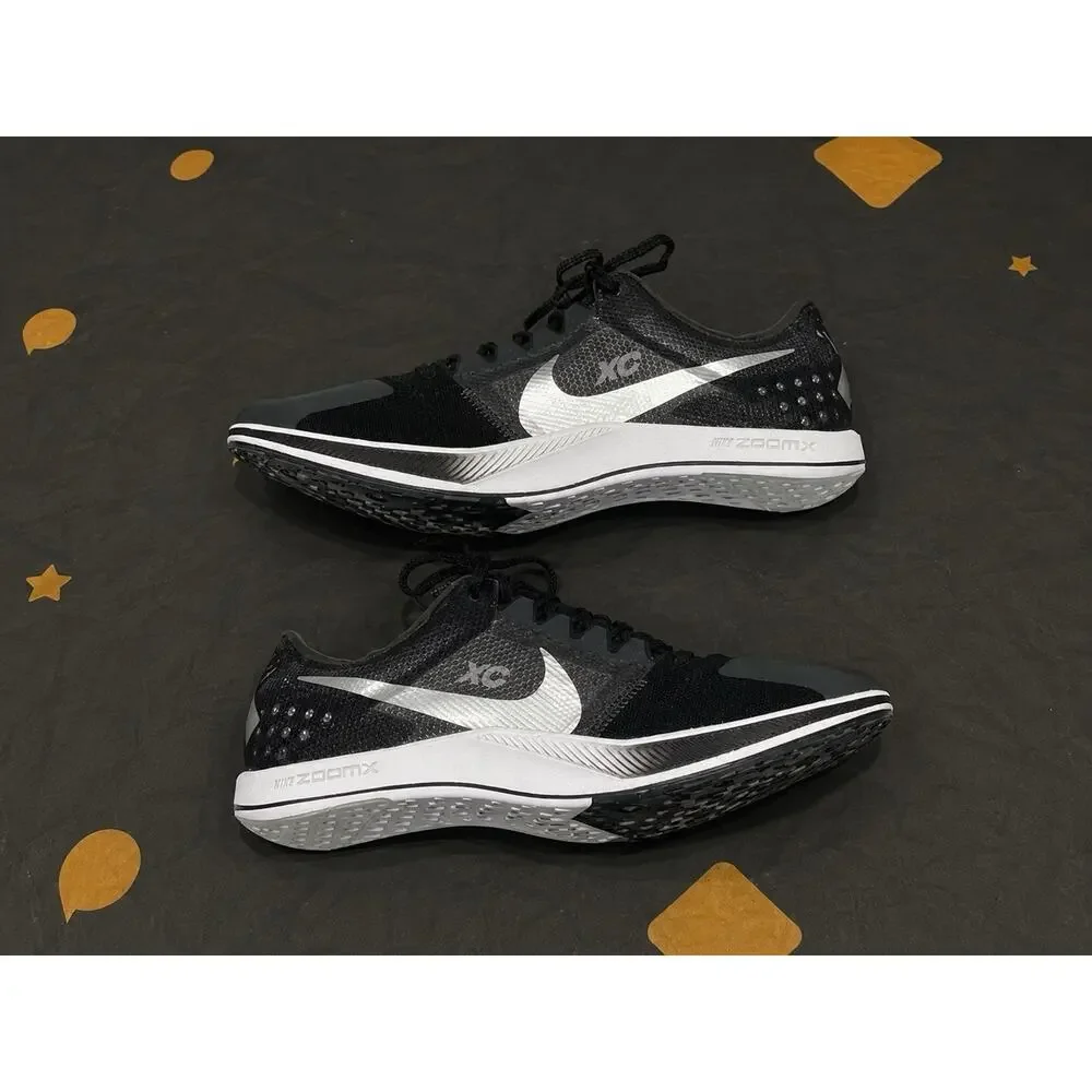 New Men’s 10.5 Nike ZoomX Dragonfly XC Track Spikes Black Silver DX7992-001